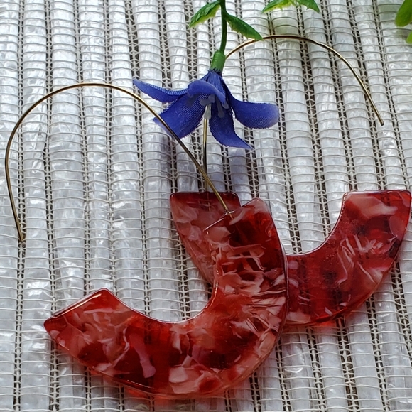 New fashion Wire Statement Acrylic Earrings - Picture 13 of 17